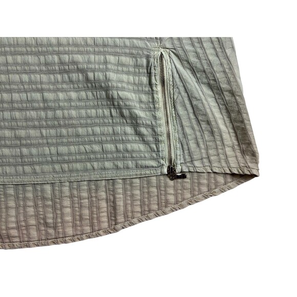 Focus Casual Life Green Preshrunk Textured Gauze Lagenlook Top w Zippers  Size L - Picture 3 of 7